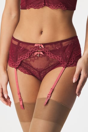 Ζώνη ζαρτιέρας Gossard Superboost Lace Cranberry