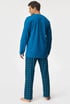 Dolga pižama Timeless 79153P_pyz_03 - modra
