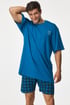 Kratka pižama Timeless 79156P_pyz_02 - modra