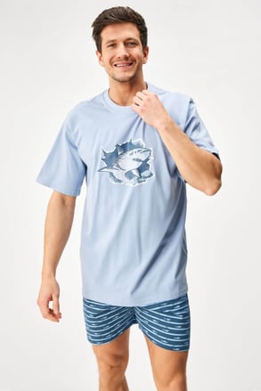 Kratka bombažna pižama Shark Kratka bombažna pižama Shark