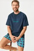 Piżama bawełniana Melvin krótka 79198P_pyz_01