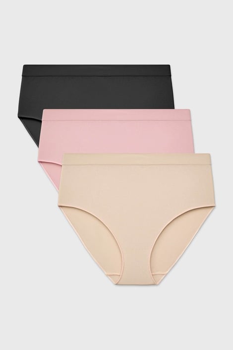 3er-PACK Klassische Slips Flexi mit erhöhtem Bund nahtlos