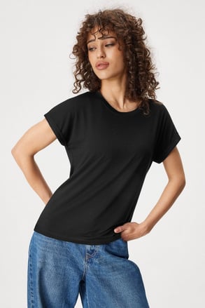 Damen-Bambus-T-Shirt Michelle mit kurzen Ärmeln