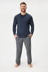 Pánské bavlněné pyžamo Pure Cotton  s dlouhými nohavicemi 80a42d4d-f31e-41ca-6953-67a3faa19200