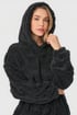 Ciepła damska koszula nocna DKNY Signature Robe długa z kapturem 88ee72cc-3ba3-4e15-1bb8-cbe60651c400