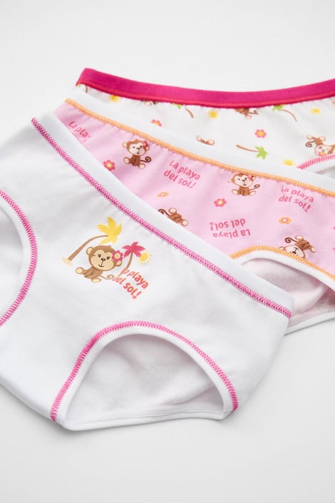 3PACK Dievčenské nohavičky Scimmia bavlnené