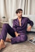 Pijama din satin pentru bărbați MEN-A Satine cu pantaloni lungi 8ebe147e-8367-496d-4381-0fe833247800