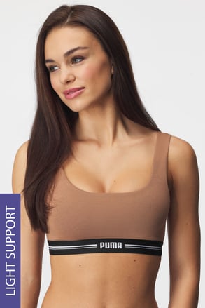 Biustonosz sportowy Puma Scoop Caramel