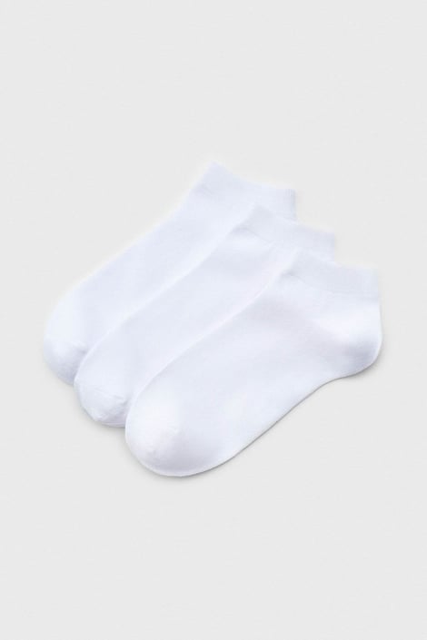 3PACK Pánské bavlněné ponožky JACK AND JONES JACLouis kotníkové