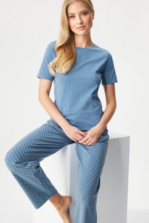 Dámske bavlnené pyžamo Jianna s dlhými nohavicami
