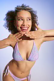 PINK STORM Tatu bikini felső