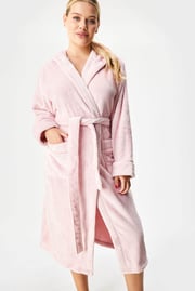 Ζεστή ρόμπα Jenesis μακριά με κουκούλα