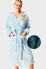 Hřejivý župan Layla Hearts dlouhý