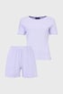 Дамска памучна пижама Pointelle къса ATXPER002_pyz_02
