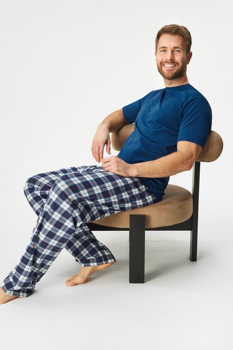 Pijama din bumbac pentru bărbați MEN-A Pedros lungă