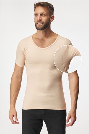 Neviditeľné tričko pod košeľu MEN-A s potítkami