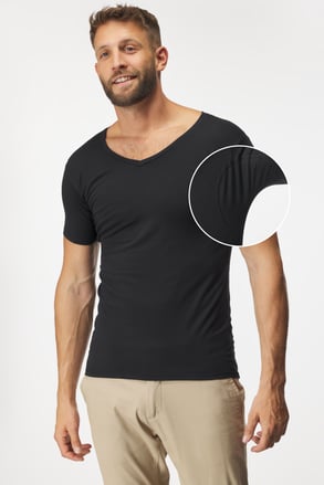 Onzichtbaar shirt onder overhemd MEN-A met okselpads