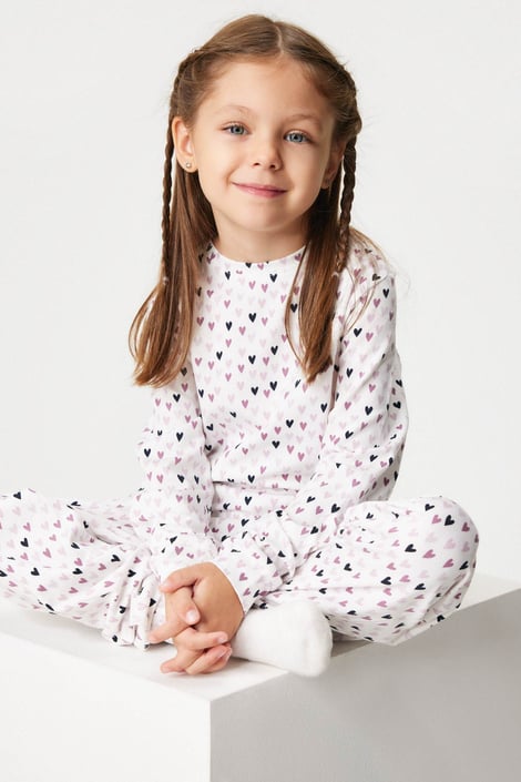 Kinderpyjama aus Baumwolle Olivia lang