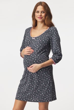 Коротка бавовняна нічна сорочка Antilia для вагітних