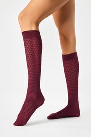 Ciorapi până la genunchi din nailon Anya