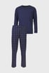 MEN-A Brett pamut pizsama, hosszú B001LM_pyz_05 - kék