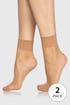 2 PACK silonových ponožiek Bellinda DIE PASST 20 DEN almond BE200215116_04