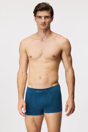 Bamboe boxershort Petrol Blue naadloos