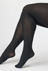 Hlačne nogavice Basic XL matt 40 DEN BasicXL40matt_pun_07 - črna