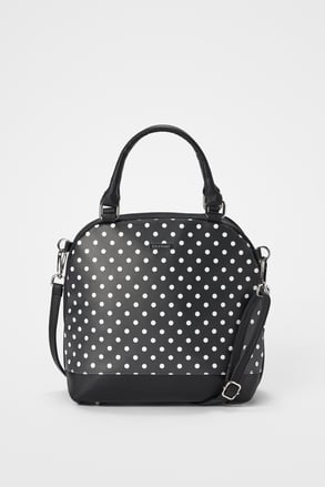 Dara bags Bell Big BW Dots női kézitáska