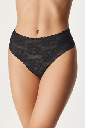 String Bellie met hoge taille