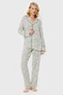 Pyjama Bethany lang Bethany_pyz_02 - weiß-schwarz