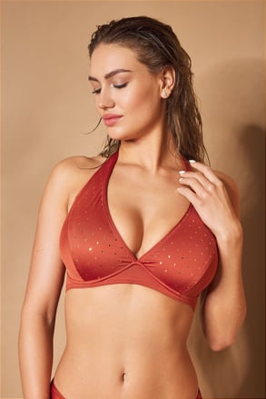 Bikini-Oberteil Borneo Glitter Red