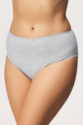 Slip Mariana Plus size aus Fitness-Baumwolle höher geschnitten