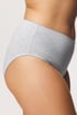 Chilot Mariana Plus size din bumbac fitness, talie înaltă Briefs02ATX_kal_23 - gri