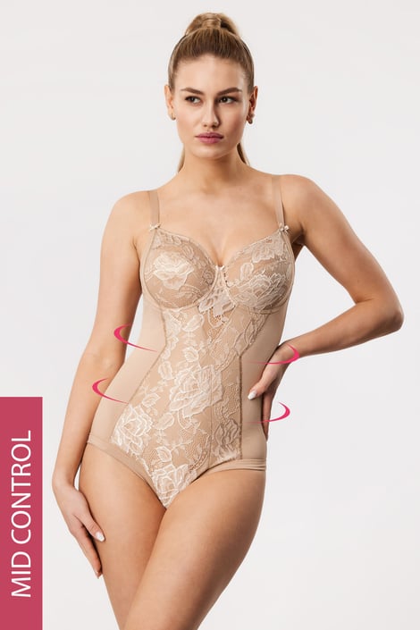 Stahovací body Shaper s krajkou