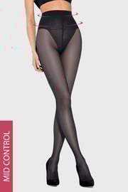 Stezne čarape s gaćicama Control Top 20 DEN