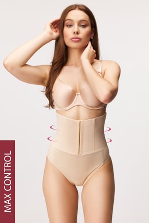 Corset modelator cu chilot tanga Zara