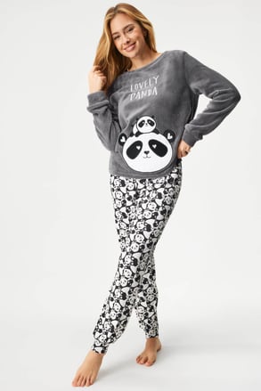 Topla dolga pižama Panda Topla dolga pižama Panda