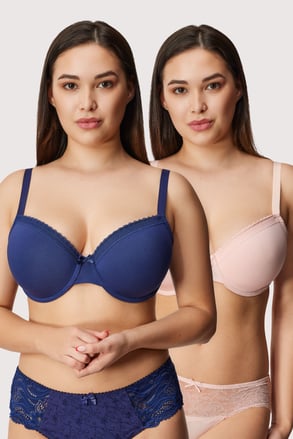 2 PACK voorgevormde bh’s Lila I