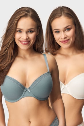 2 PACK voorgevormde bh’s Lila I