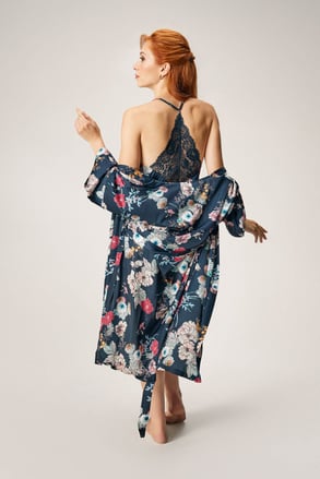 Satin-Bademantel DIAMOND Beatrice kurz Satin-Bademantel DIAMOND Beatrice kurz