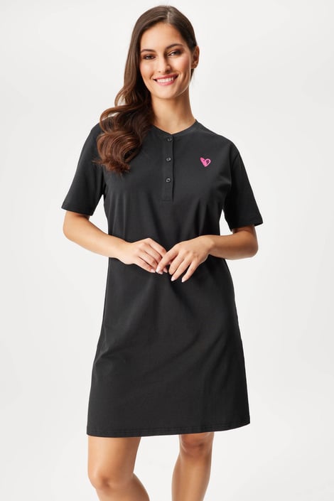 Camicia da notte cotone Good night corta Camicia da notte cotone Good night corta