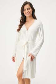 Szlafrok Signature Liliana Lace krótki