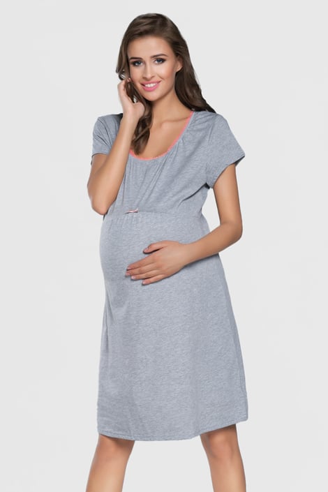 Βαμβακερό νυχτικό εγκυμοσύνης Dagna κοντό | Astratex.gr