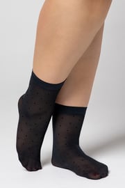 Silonové ponožky Plus Size Dots 30 DEN