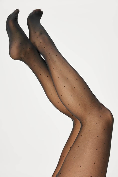 Čarape s gaćicama Plus Size Dots 30 DEN Čarape s gaćicama Plus Size Dots 30 DEN