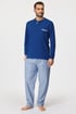 Blauer Pyjama Weldon EP1035Bluette_pyz_06