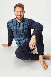 Ανδρική πιτζάμα από fleece Raul μακριά