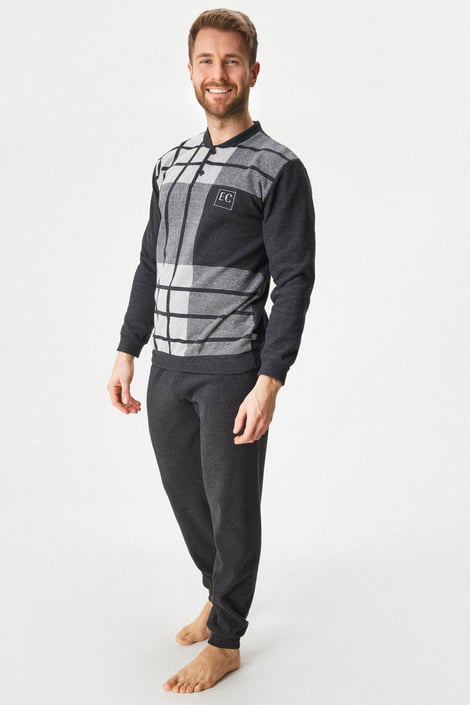 Herren-Fleece-Pyjama Raul lang