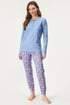Pijama Chanel lungă EP5244_pyz_02 - albastru-roz